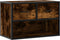 vidaXL - Tv-meubel - 60x31x39,5 - cm - bewerkt - hout - metaal - gerookt - eikenkleur