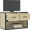 vidaXL - Tv-meubel - 60x31x39,5 - cm - bewerkt - hout - metaal - sonoma - eikenkleurig