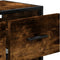 vidaXL - Tv-meubel - 60x31x39,5 - cm - bewerkt - hout - metaal - gerookt - eikenkleur