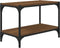 vidaXL - Tv-meubel - 60x33x41 - cm - bewerkt - hout - en - staal - bruin - eikenkleur