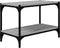 vidaXL - Tv-meubel - 60x33x41 - cm - bewerkt - hout - en - staal - grijs - sonoma - eiken