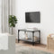 vidaXL - Tv-meubel - 60x33x41 - cm - bewerkt - hout - en - staal - grijs - sonoma - eiken