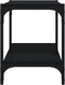 vidaXL - Tv-meubel - 60x33x41 - cm - bewerkt - hout - en - staal - zwart