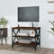 vidaXL - Tv-meubel - 60x40x50 - cm - bewerkt - hout - bruin - eikenkleur