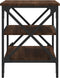 vidaXL - Tv-meubel - 60x40x50 - cm - bewerkt - hout - bruin - eikenkleur