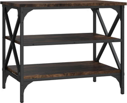 vidaXL - Tv-meubel - 60x40x50 - cm - bewerkt - hout - gerookt - eikenkleurig