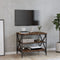 vidaXL - Tv-meubel - 60x40x50 - cm - bewerkt - hout - gerookt - eikenkleurig