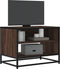 vidaXL - Tv-meubel - 61x40x46 - cm - bewerkt - hout - metaal - bruin - eikenkleur