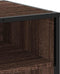 vidaXL - Tv-meubel - 61x40x46 - cm - bewerkt - hout - metaal - bruin - eikenkleur