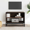 vidaXL - Tv-meubel - 61x40x46 - cm - bewerkt - hout - metaal - bruin - eikenkleur