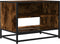 vidaXL - Tv-meubel - 61x40x46 - cm - bewerkt - hout - metaal - gerookt - eikenkleurig