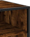 vidaXL - Tv-meubel - 61x40x46 - cm - bewerkt - hout - metaal - gerookt - eikenkleurig