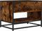 vidaXL - Tv-meubel - 61x40x46 - cm - bewerkt - hout - metaal - gerookt - eikenkleurig
