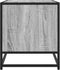 vidaXL - Tv-meubel - 61x40x46 - cm - bewerkt - hout - metaal - grijs - sonoma - eiken
