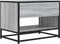 vidaXL - Tv-meubel - 61x40x46 - cm - bewerkt - hout - metaal - grijs - sonoma - eiken