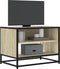 vidaXL - Tv-meubel - 61x40x46 - cm - bewerkt - hout - metaal - sonoma - eikenkleurig