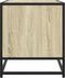 vidaXL - Tv-meubel - 61x40x46 - cm - bewerkt - hout - metaal - sonoma - eikenkleurig