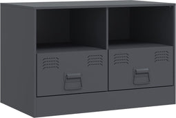 vidaXL - Tv-meubel - 67x39x44 - cm - staal - antracietkleurig