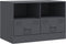 vidaXL - Tv-meubel - 67x39x44 - cm - staal - antracietkleurig
