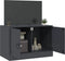 vidaXL - Tv-meubel - 67x39x44 - cm - staal - antracietkleurig