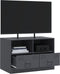 vidaXL - Tv-meubel - 67x39x44 - cm - staal - antracietkleurig