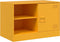 vidaXL - Tv-meubel - 67x39x44 - cm - staal - mosterdgeel