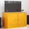 vidaXL - Tv-meubel - 67x39x44 - cm - staal - mosterdgeel