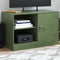 vidaXL - Tv-meubel - 67x39x44 - cm - staal - olijfgroen