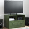 vidaXL - Tv-meubel - 67x39x44 - cm - staal - olijfgroen