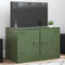 vidaXL - Tv-meubel - 67x39x44 - cm - staal - olijfgroen