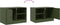 vidaXL - Tv-meubel - 67x39x44 - cm - staal - olijfgroen