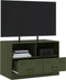 vidaXL - Tv-meubel - 67x39x44 - cm - staal - olijfgroen