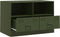 vidaXL - Tv-meubel - 67x39x44 - cm - staal - olijfgroen