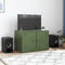 vidaXL - Tv-meubel - 67x39x44 - cm - staal - olijfgroen
