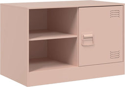 vidaXL - Tv-meubel - 67x39x44 - cm - staal - roze