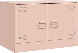 vidaXL - Tv-meubel - 67x39x44 - cm - staal - roze