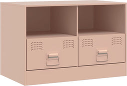 vidaXL - Tv-meubel - 67x39x44 - cm - staal - roze