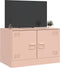 vidaXL - Tv-meubel - 67x39x44 - cm - staal - roze