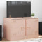 vidaXL - Tv-meubel - 67x39x44 - cm - staal - roze