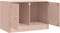 vidaXL - Tv-meubel - 67x39x44 - cm - staal - roze