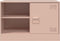 vidaXL - Tv-meubel - 67x39x44 - cm - staal - roze