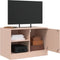 vidaXL - Tv-meubel - 67x39x44 - cm - staal - roze