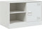 vidaXL - Tv-meubel - 67x39x44 - cm - staal - wit