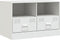 vidaXL - Tv-meubel - 67x39x44 - cm - staal - wit