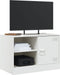 vidaXL - Tv-meubel - 67x39x44 - cm - staal - wit