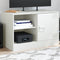 vidaXL - Tv-meubel - 67x39x44 - cm - staal - wit