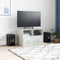 vidaXL - Tv-meubel - 67x39x44 - cm - staal - wit