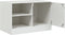 vidaXL - Tv-meubel - 67x39x44 - cm - staal - wit