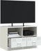 vidaXL - Tv-meubel - 67x39x44 - cm - staal - wit