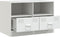 vidaXL - Tv-meubel - 67x39x44 - cm - staal - wit